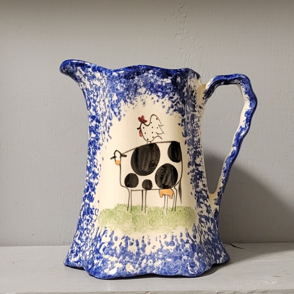 Molly Dallas Farmhouse Spatterware Pitcher